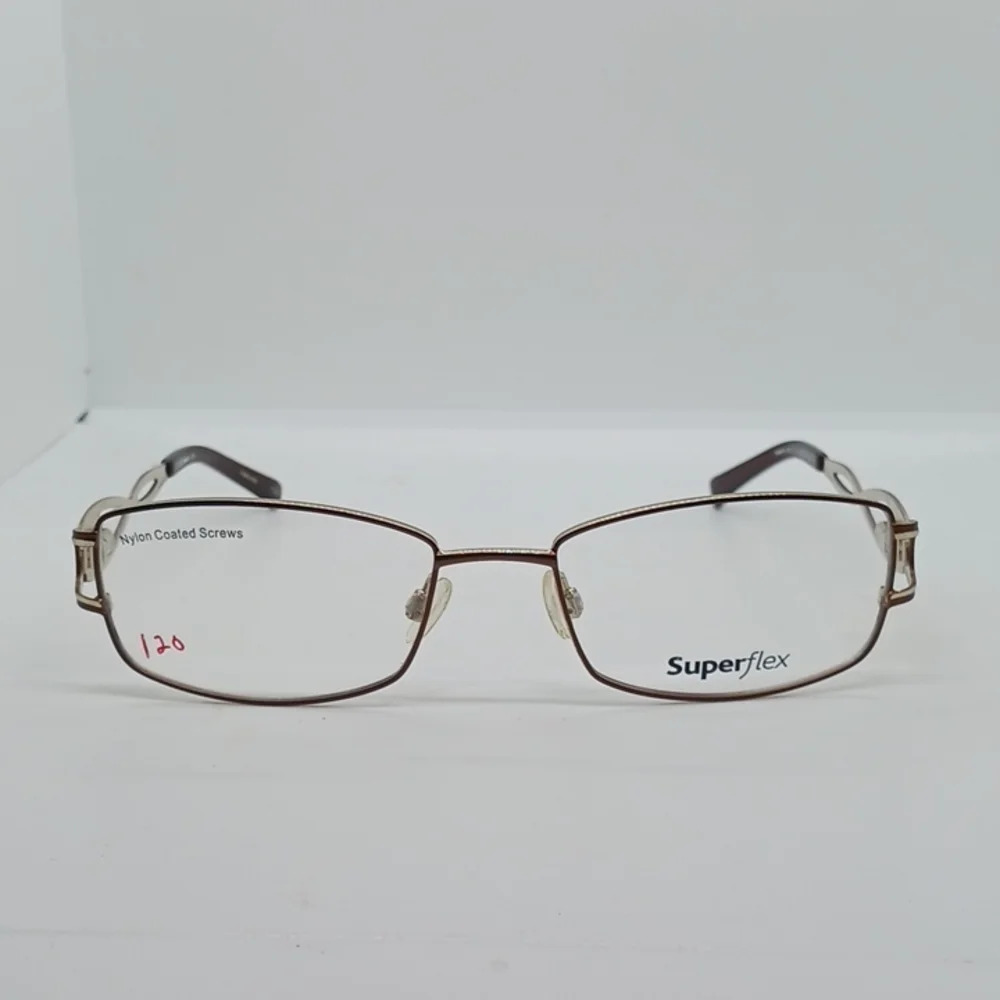 NWT WOMEN'S SUPERFLEX EYEGLASS FRAMES 387 BROWN